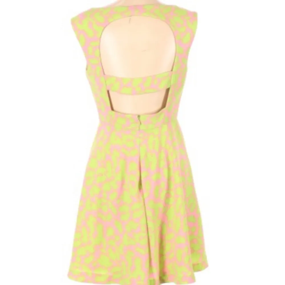 Alberto Makali Pink/Lime Green Skater Dress M‎ Fairy Whimsy - Image 3