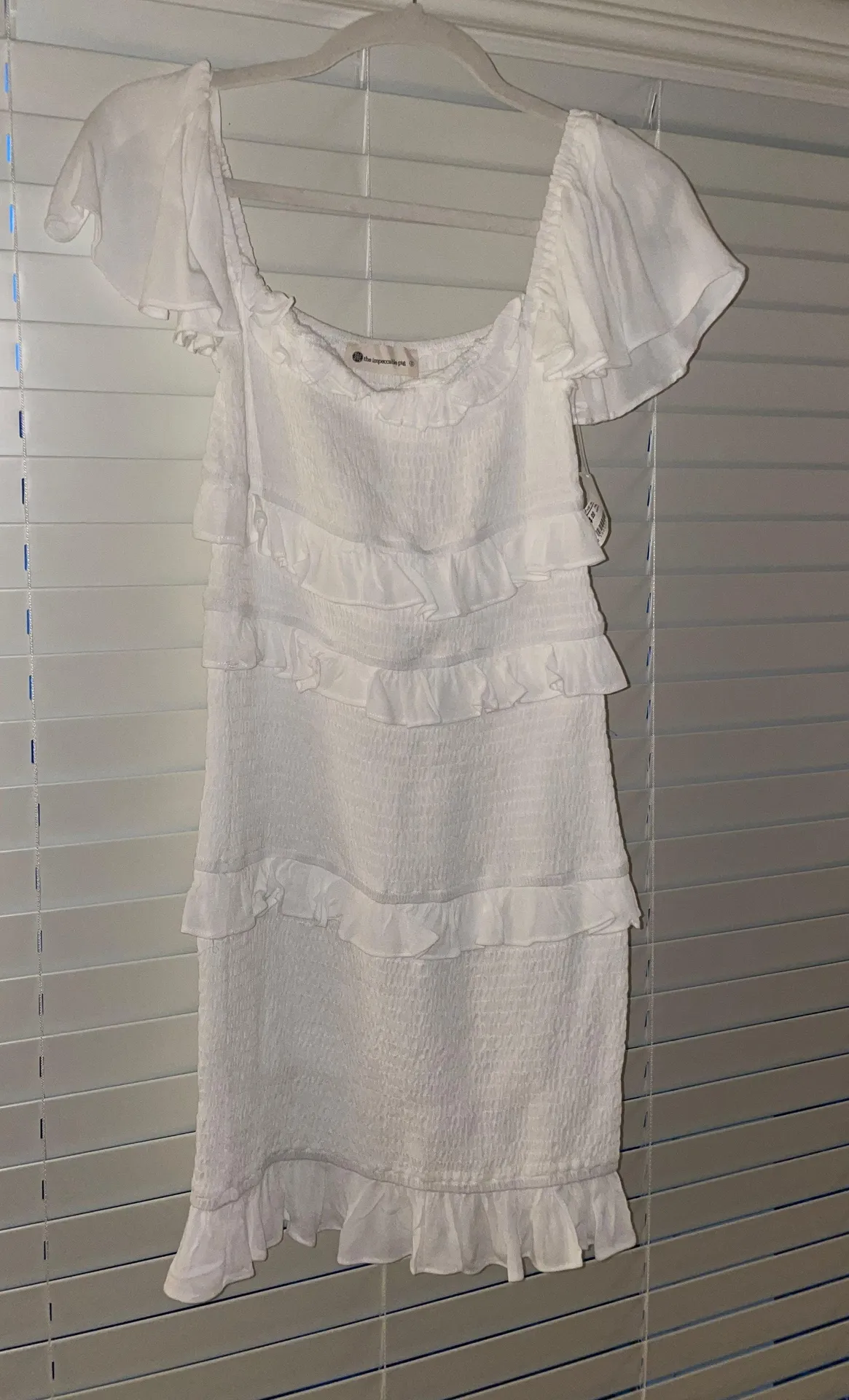 White Ruffle Dress - Image 2