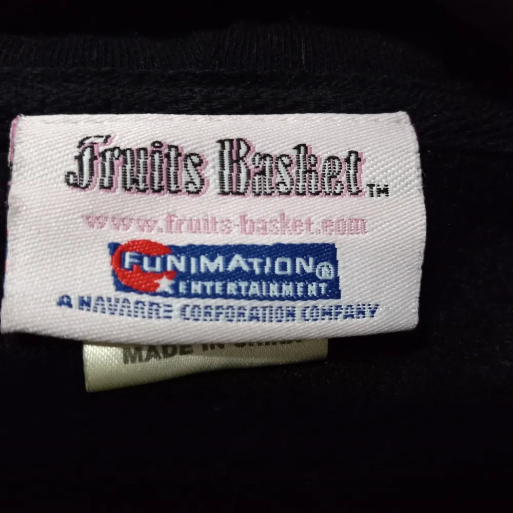 Fruits Basket S Anime Animals Hoodie Zip Front in Black Red Cartoon - Image 2