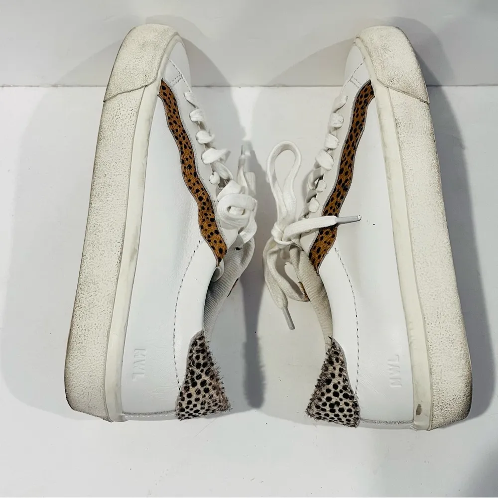Sidewalk Low-Top Sneakers in Leather and Calf Hair: Size 6.5 - Image 8