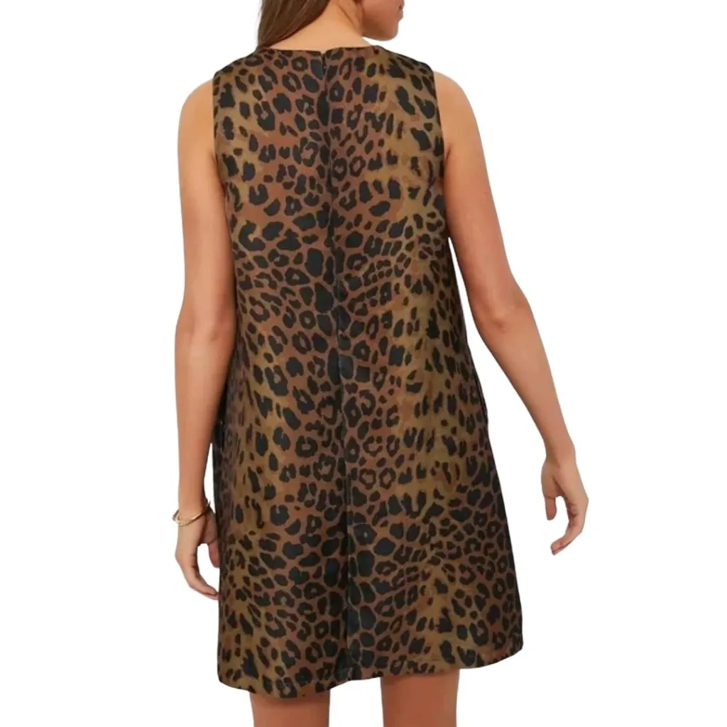 NWT Tuckernuck Marlowe Leopard Cheetah Print A-Line Mini Dress Size XXL - Image 6