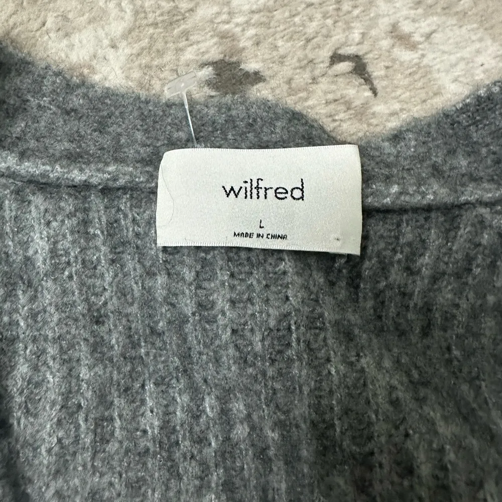 Aritzia Wilfred Cardigan Size Large - Gray - Image 3