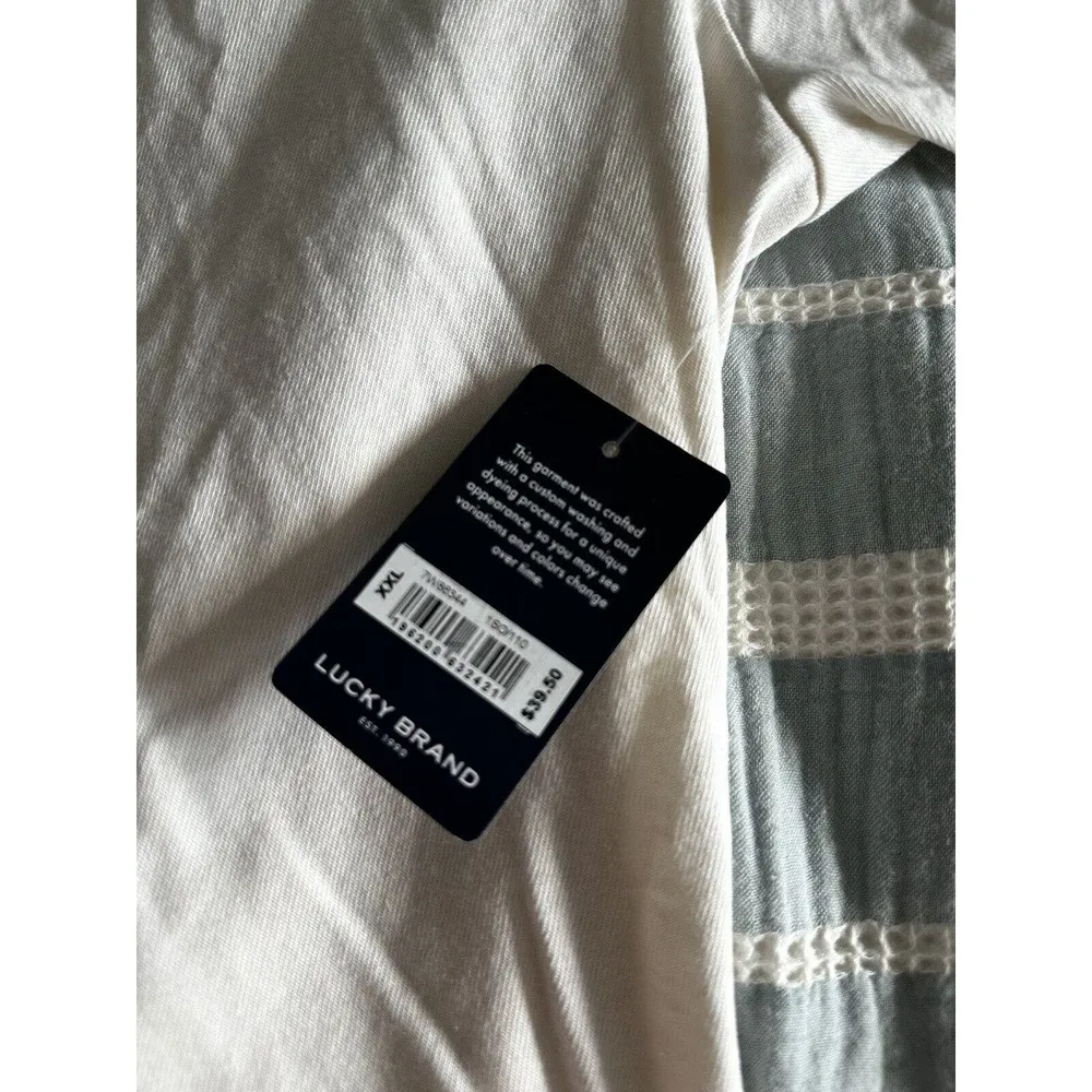 New Lucky Brand Women's Happy Days Are Beer Again T-Shirt White Green XXL NLA - Image 5