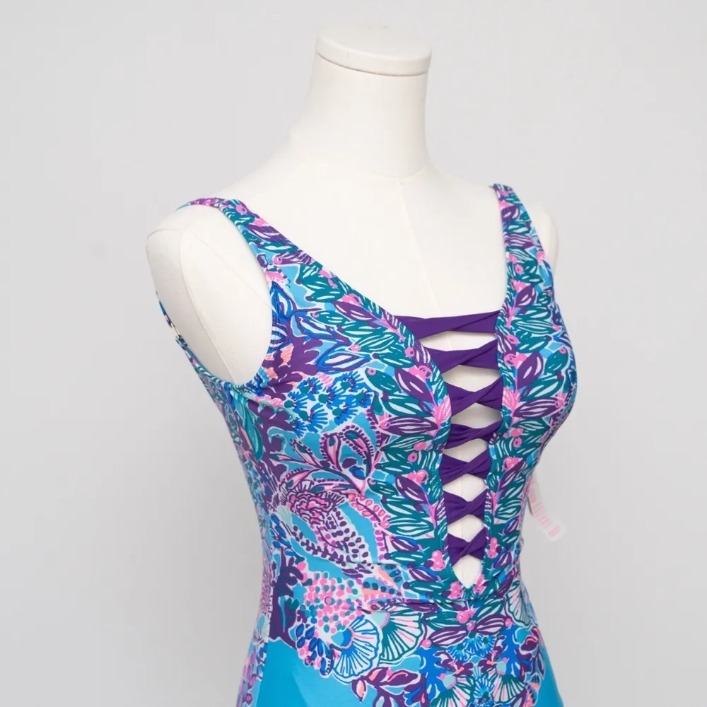 Lilly Pulitzer. Isle Twisted One Piece Swimsuit. - Image 10