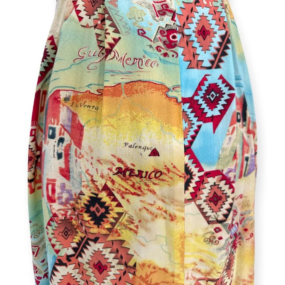 Jams World | XS | VINTAGE Puerta Del Sol Mexico Sleeveless Hawaiian Janice Dress - Image 5