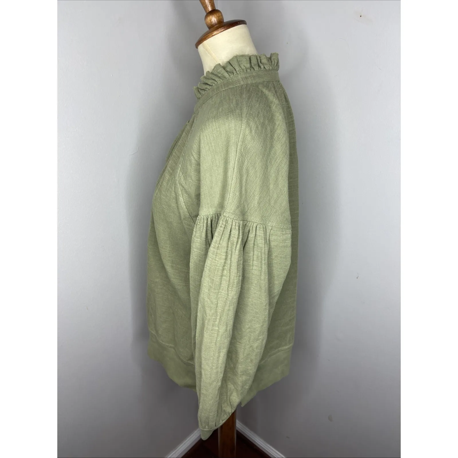 Apiece Apart Vera Sweat Pullover in Jade Green Small S - Image 3