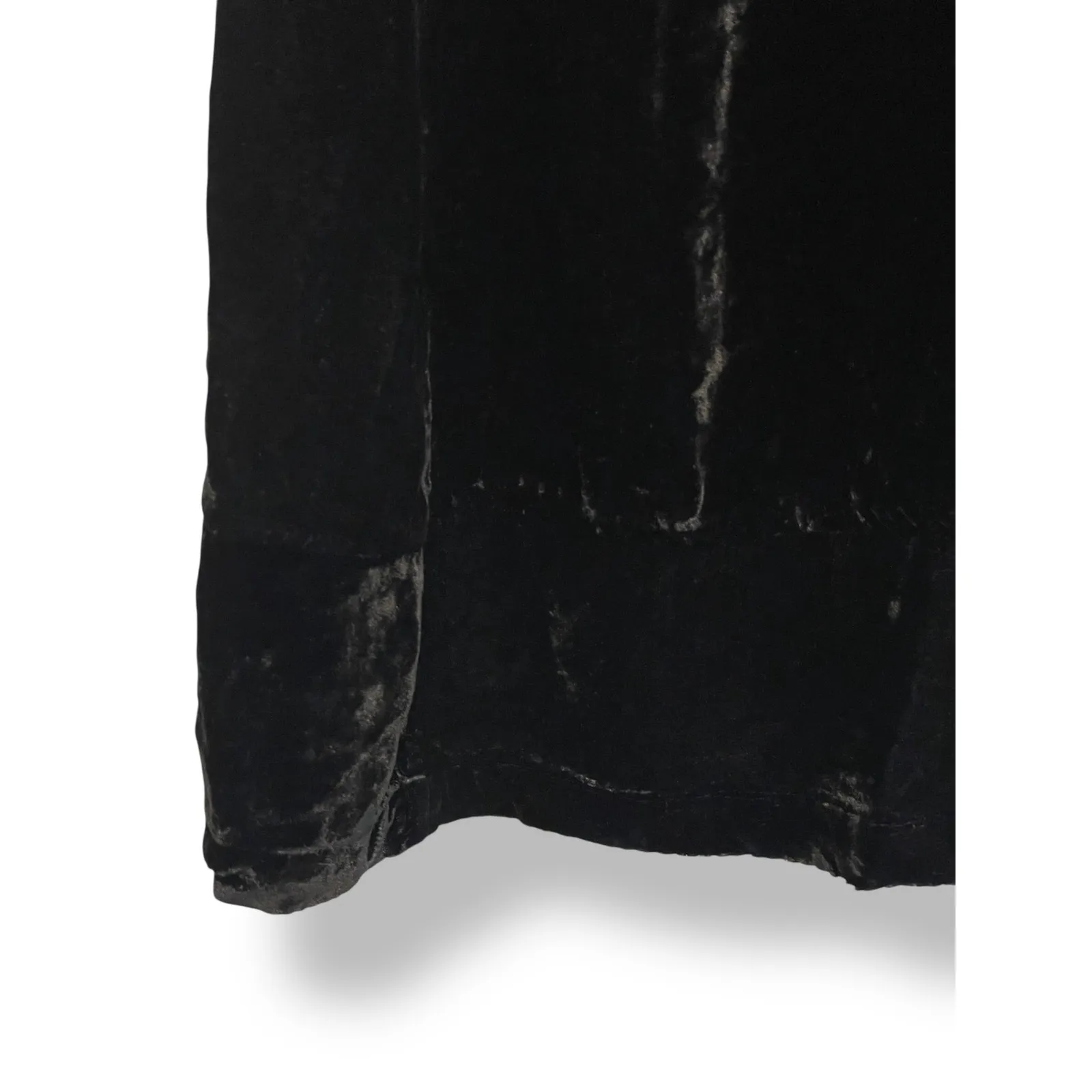CP Shades Regina Velvet Dress Women Size Small Black Silk Blend‎ Shirt Tab FLAW - Image 6