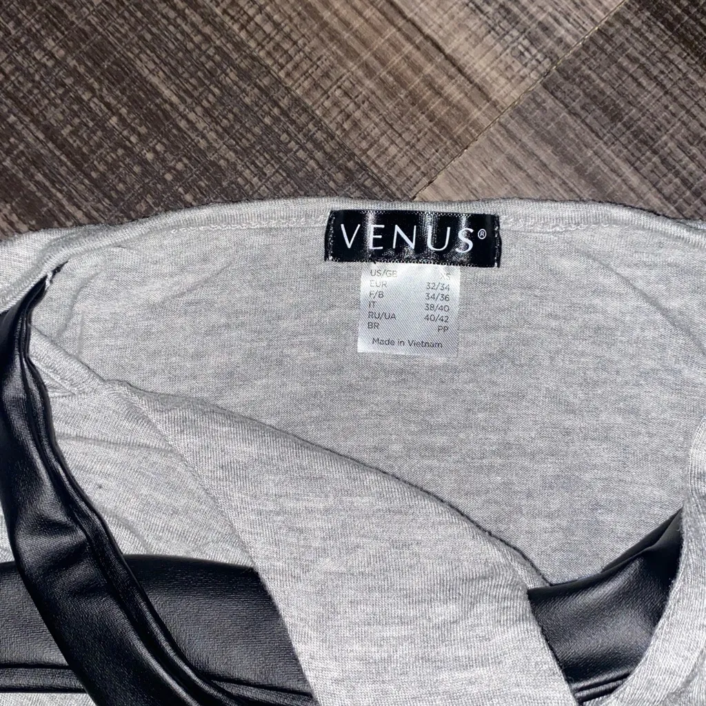 VENUS Gray and Black Bodysuit - Image 4