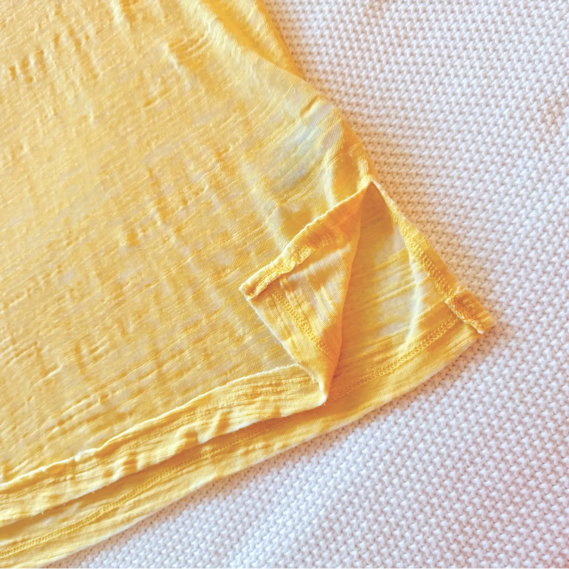 FREE PEOPLE We The Free Burnout Boyfriend T-shirt Yellow Short Sleeve CutOut Tee - Image 11