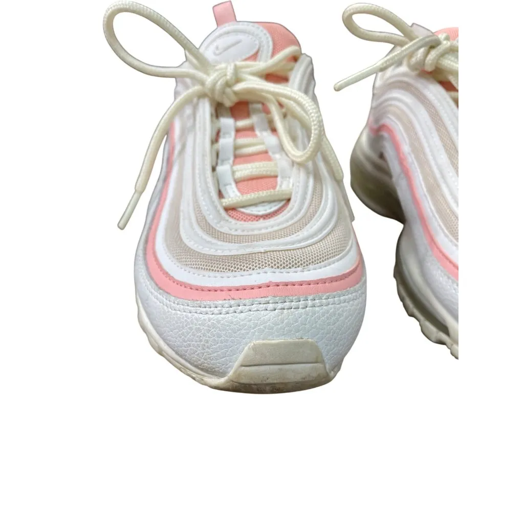 Nike Air Max 97 Womens Summit White coral low top sneakers size 8.5 SKU 8975 - Image 14