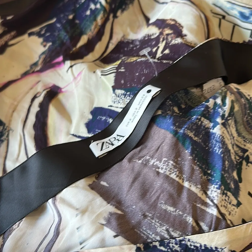 NWOT ZARA Limited Edition Multicolored Asymmetric Top Blouse Bloggers Fave - Image 7