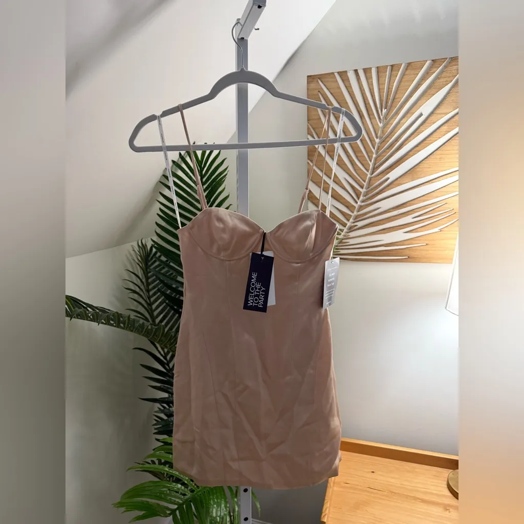 RETROFETE‎ Cosmo Dress in Dusty Peach - Image 5