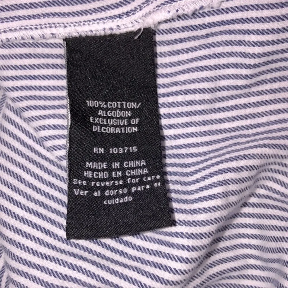 Sharagano blue striped tunic top size small - Image 6