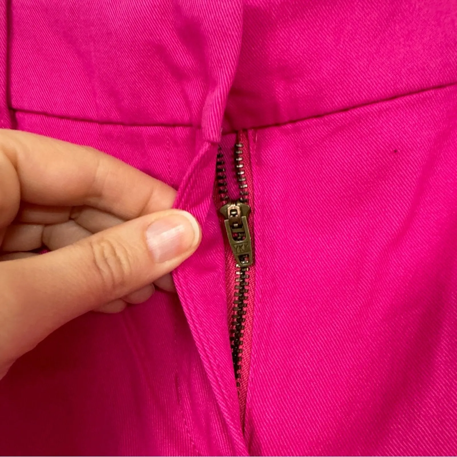 J Crew Hot Pink Chino Dressy Shorts Womens 4 Classic Preppy Barbie Core 3 1/2In - Image 3