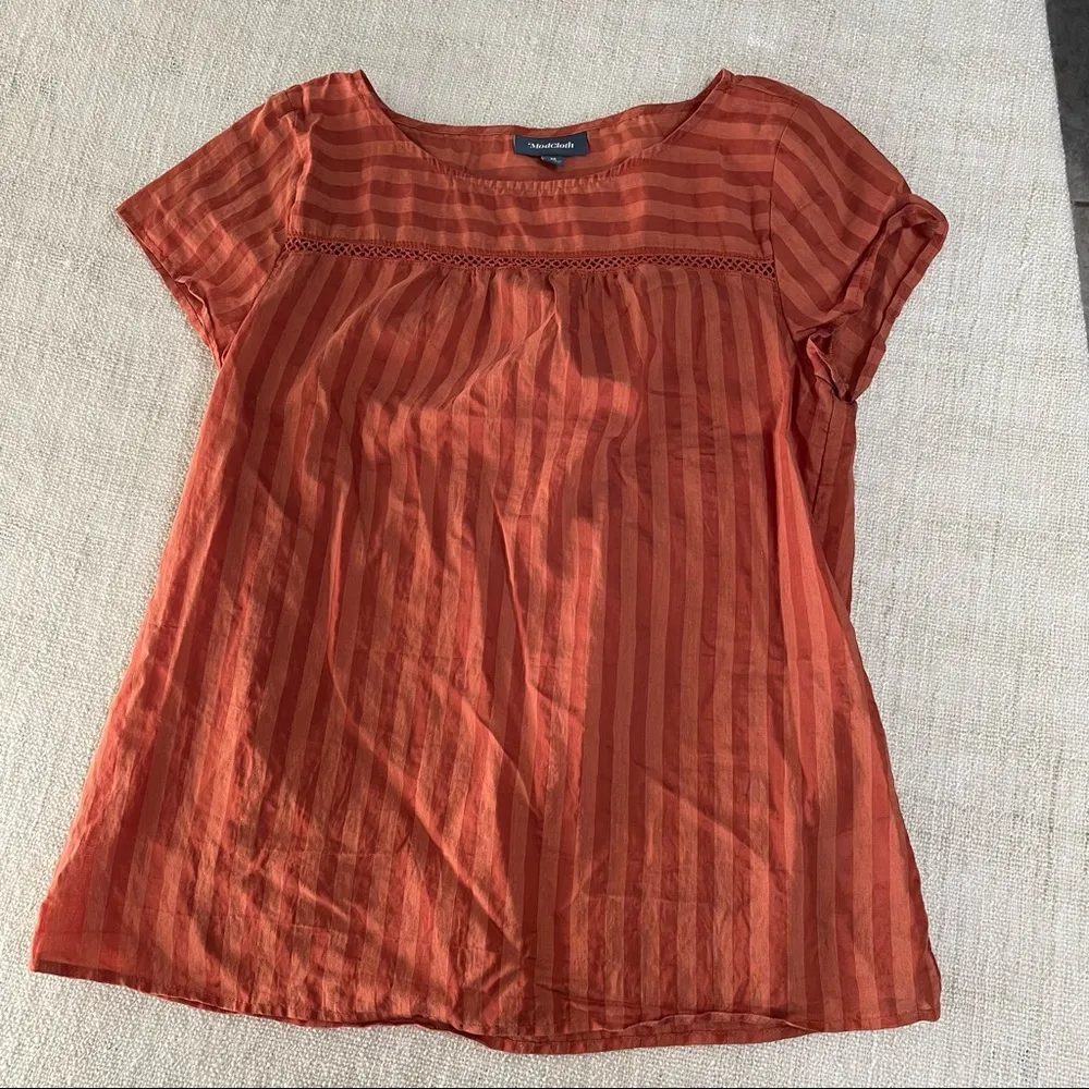 ModCloth I’m Boxy Linen-Blend Blouse - Image 8