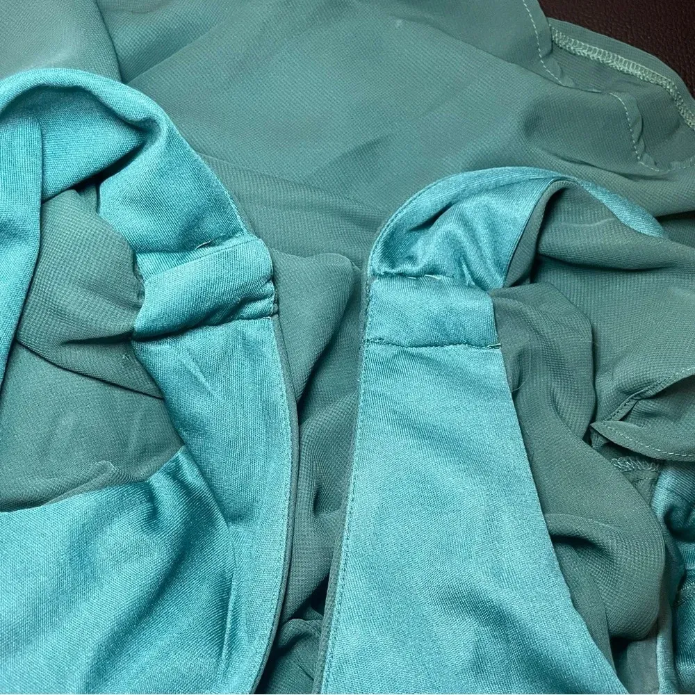 Birdy Grey Hannah Emerald Green Empire Dress Size XS Bridesmaid Event Pockets - Image 15