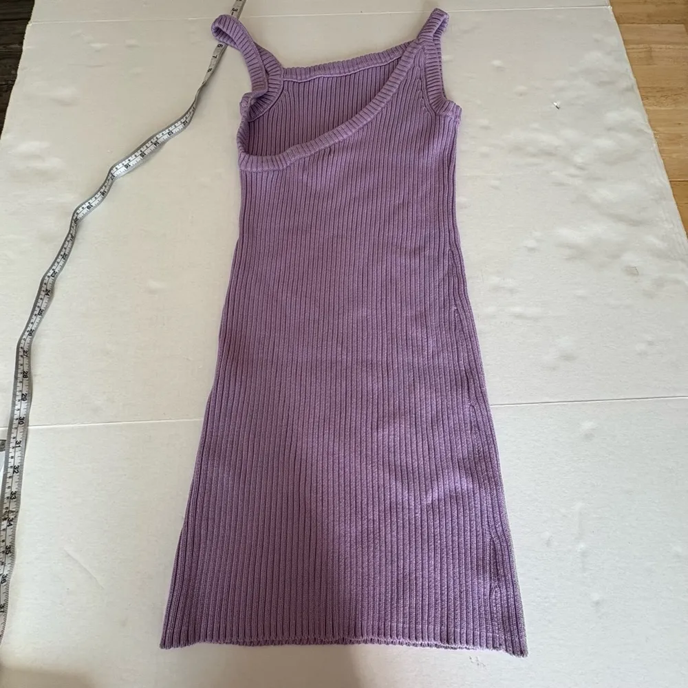 NWT Michael Costello X Revolve Amari Ribbed dress light purple medium - Image 9