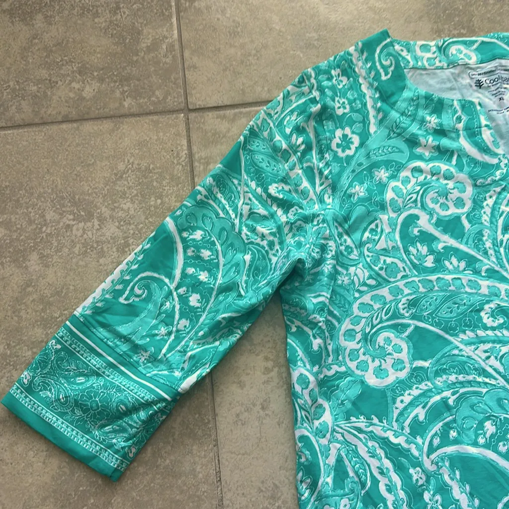 Coolibar Women's Oceanside Tunic Dress UPF‎ 50+ Size XL - Image 5