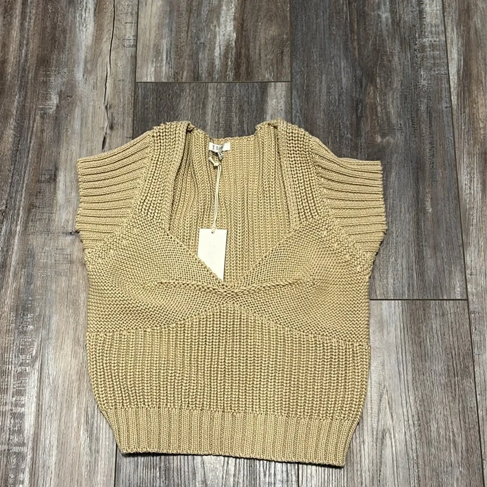 NEW Z SUPPLY prim sweater top in rattan medium - Image 8
