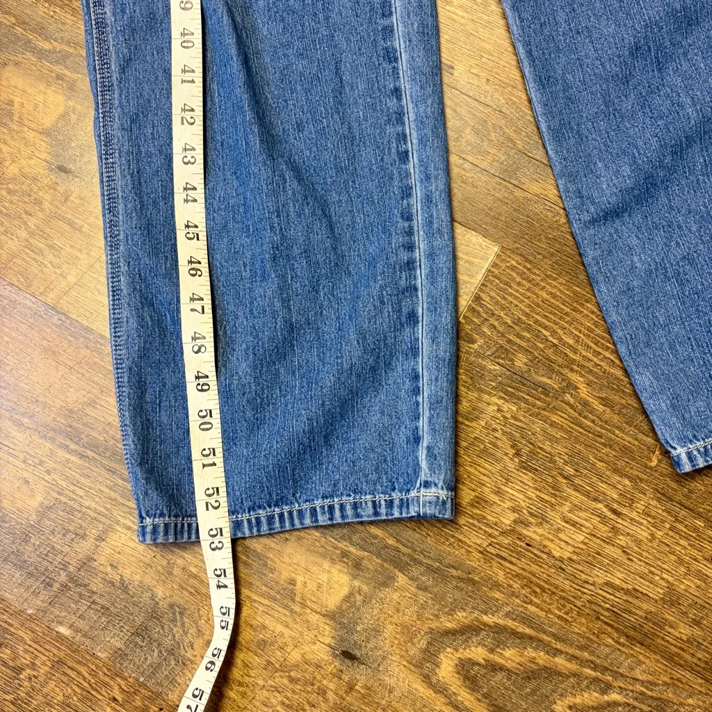 Vintage Y2K Old Navy Blue Denim Jean Overalls Women Small Carpenter Baggy Grunge - Image 4