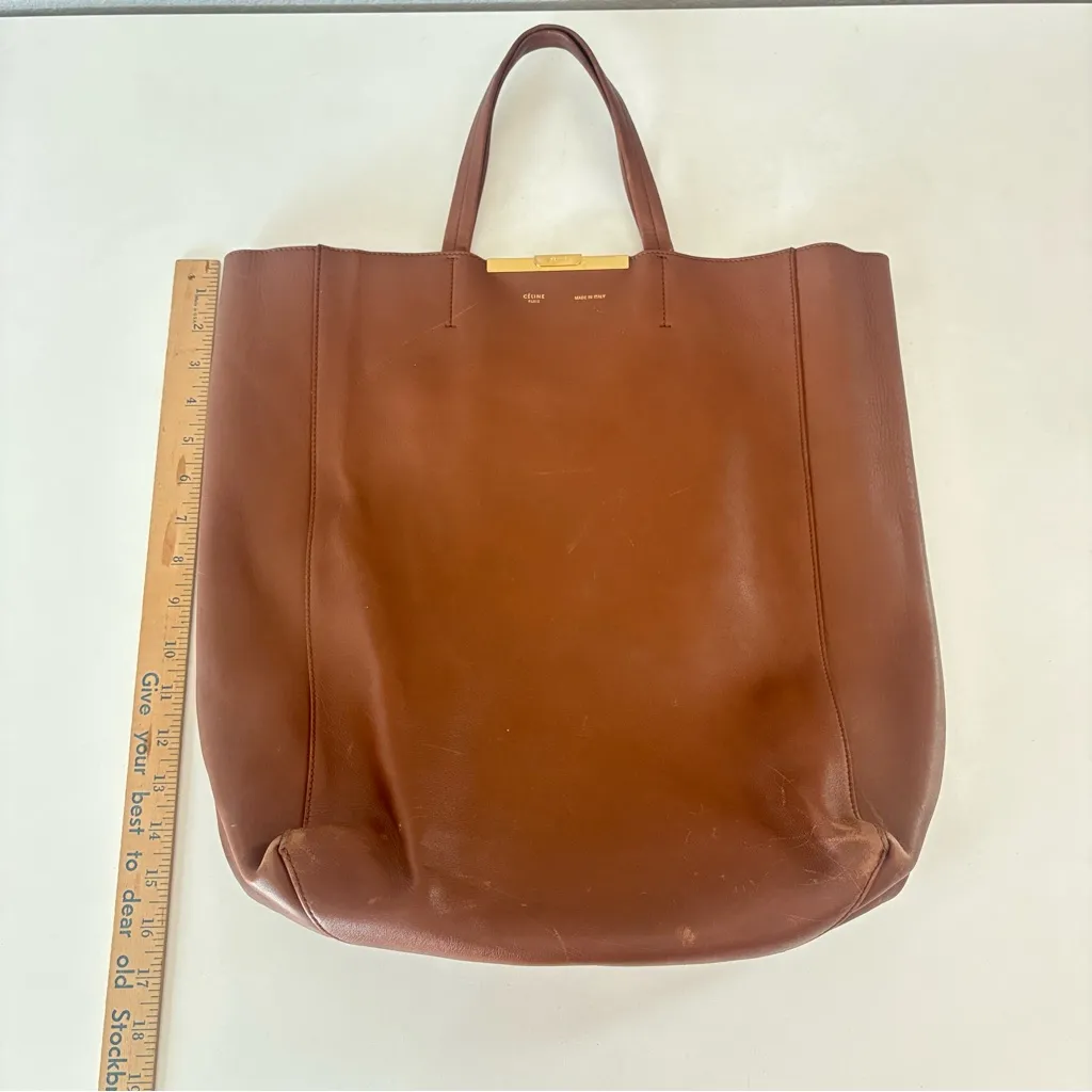 Celine Large Clasp Cabas Brown Tote Bag - Image 11