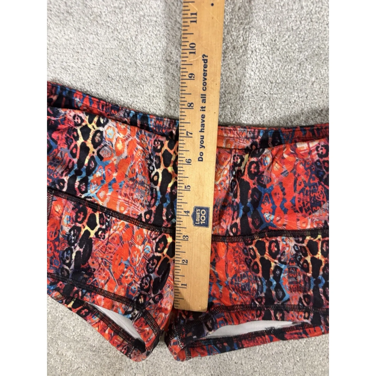 Fleo Shorts Womens‎ S Leopard Colorful Workout Crossfit Weightlifting Running - Image 5