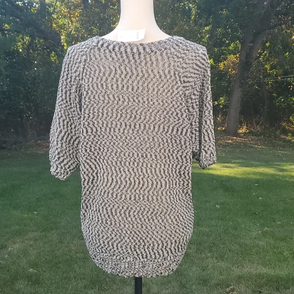 NWT Loft Sparkle Short Sleeve Knit Sweater Top - Image 5