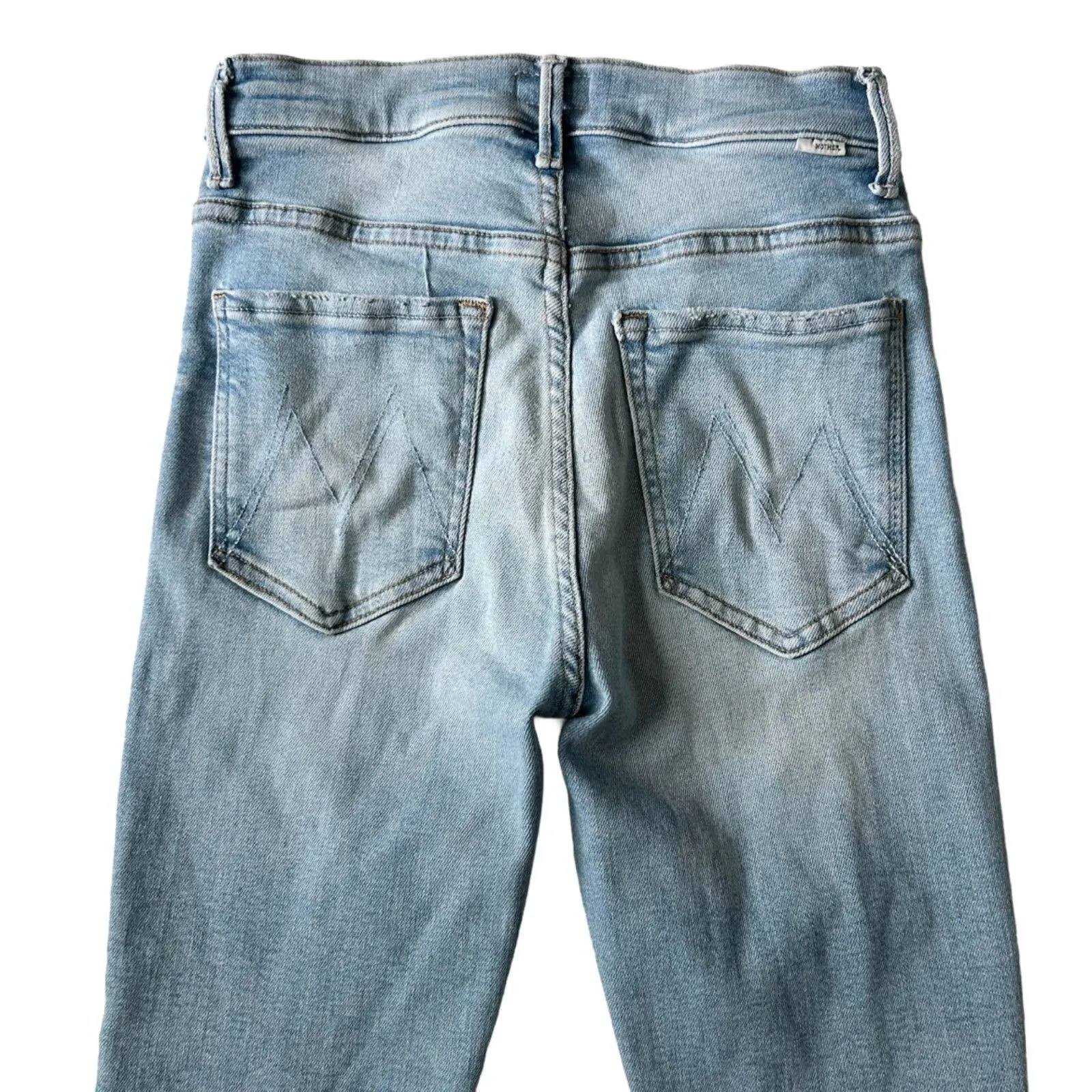 Mother The Insider Crop Step Fray Straight Jean in Limited Edition Size 26 Blue - Image 5