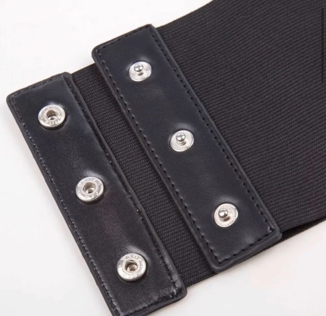 Boutique Sexy Black Snap Back Waist Trimmer Corset Belt - Image 3