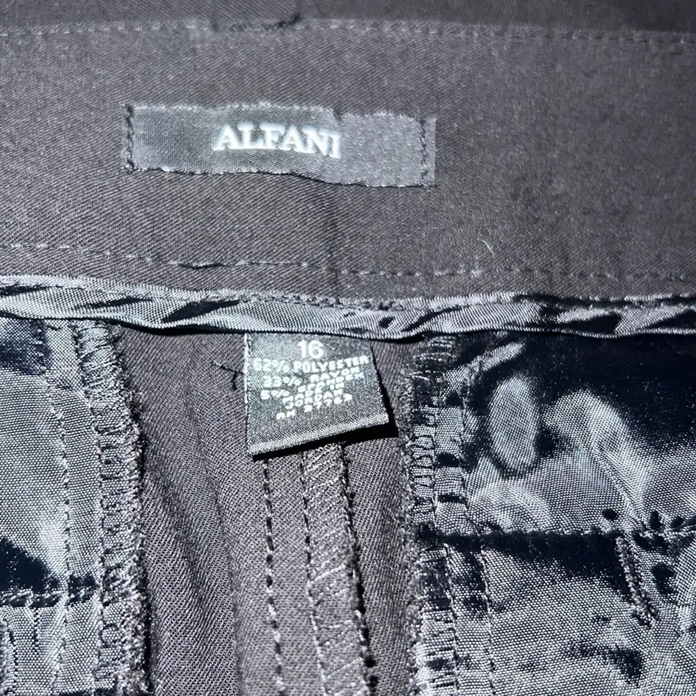Alfani‎ Black Straight Leg Trousers Size 16 - Image 4