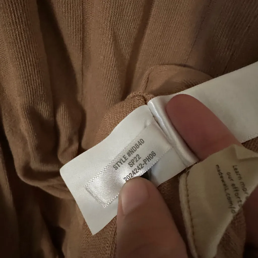 Madewell Ribbed Sweater-Knit Maxi Long Cardigan Sweater Size S - Image 7