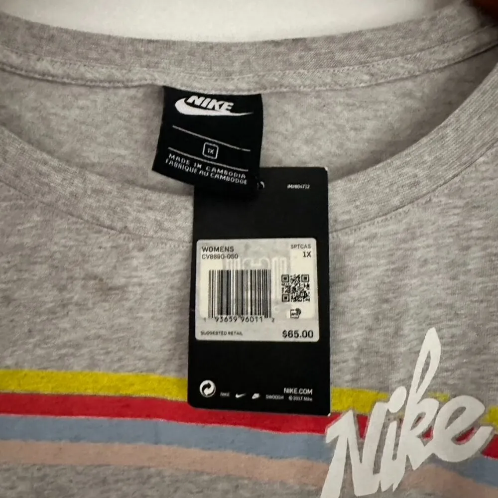 Nike Heather Gray Sleeveless Romper Size 1X NEW - Image 3