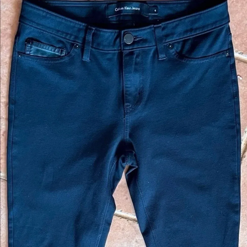 Calvin Klein Jeans Womens Size 4 Black Skinny Mid Rise Pants Stretchy - Image 7