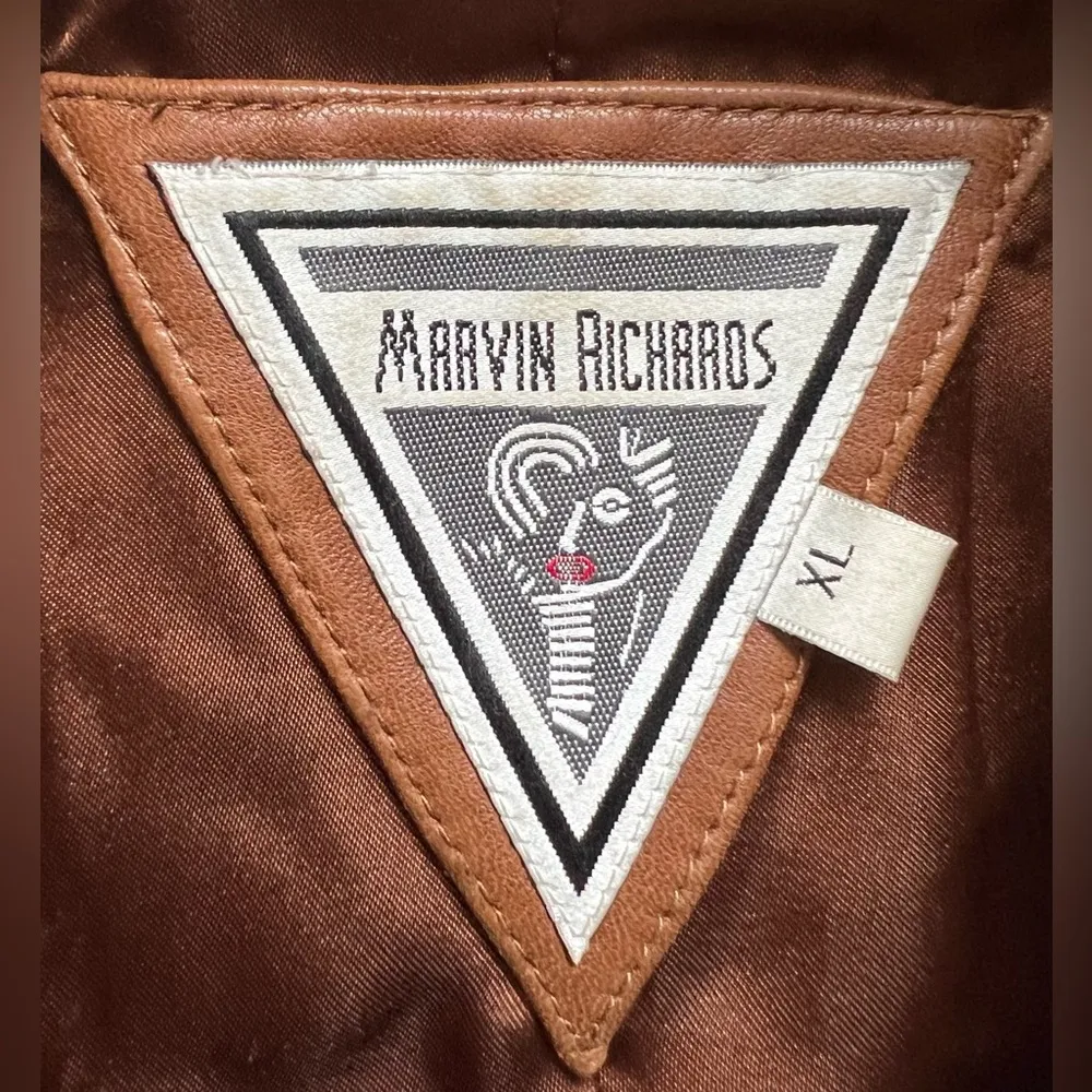 MARVIN RICHARDS | women’s leather & rabbit fur jacket. Size: XL - Image 5