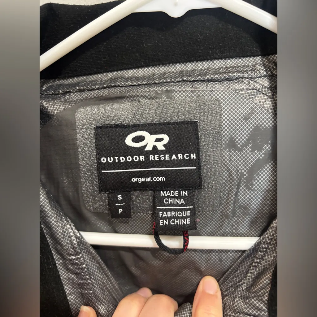 Outdoor Research Womens Pertex Shield Shell Jacket Small Hidden Hood Purple - Image 9