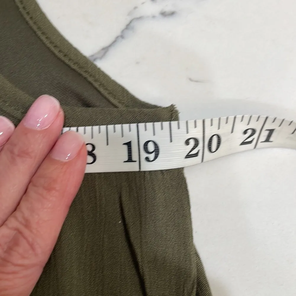 Olive green swim coverup Size M - Image 5