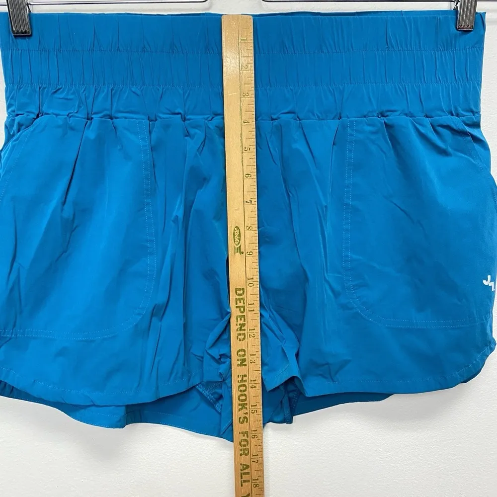 Joy Lab Women High Waist Nylon Shorts Lined Size XL Blue Outdoor Athleisure Gym - Image 5