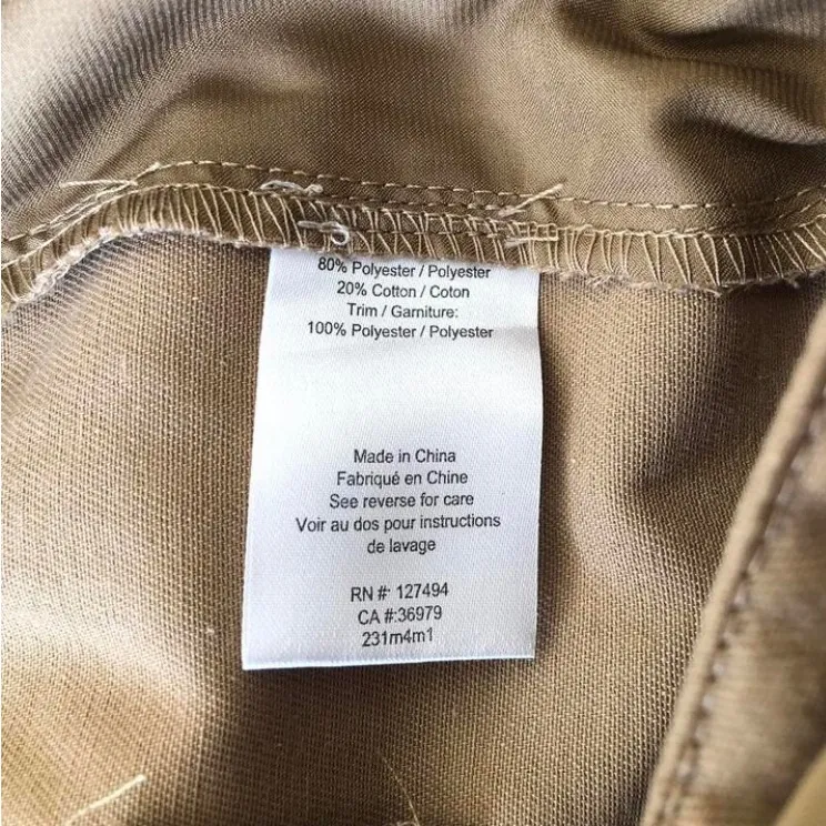 NWT Heartloom Women’s Tan Cargo Pants Cotton Blend with Adjustable Ankles Size L - Image 14