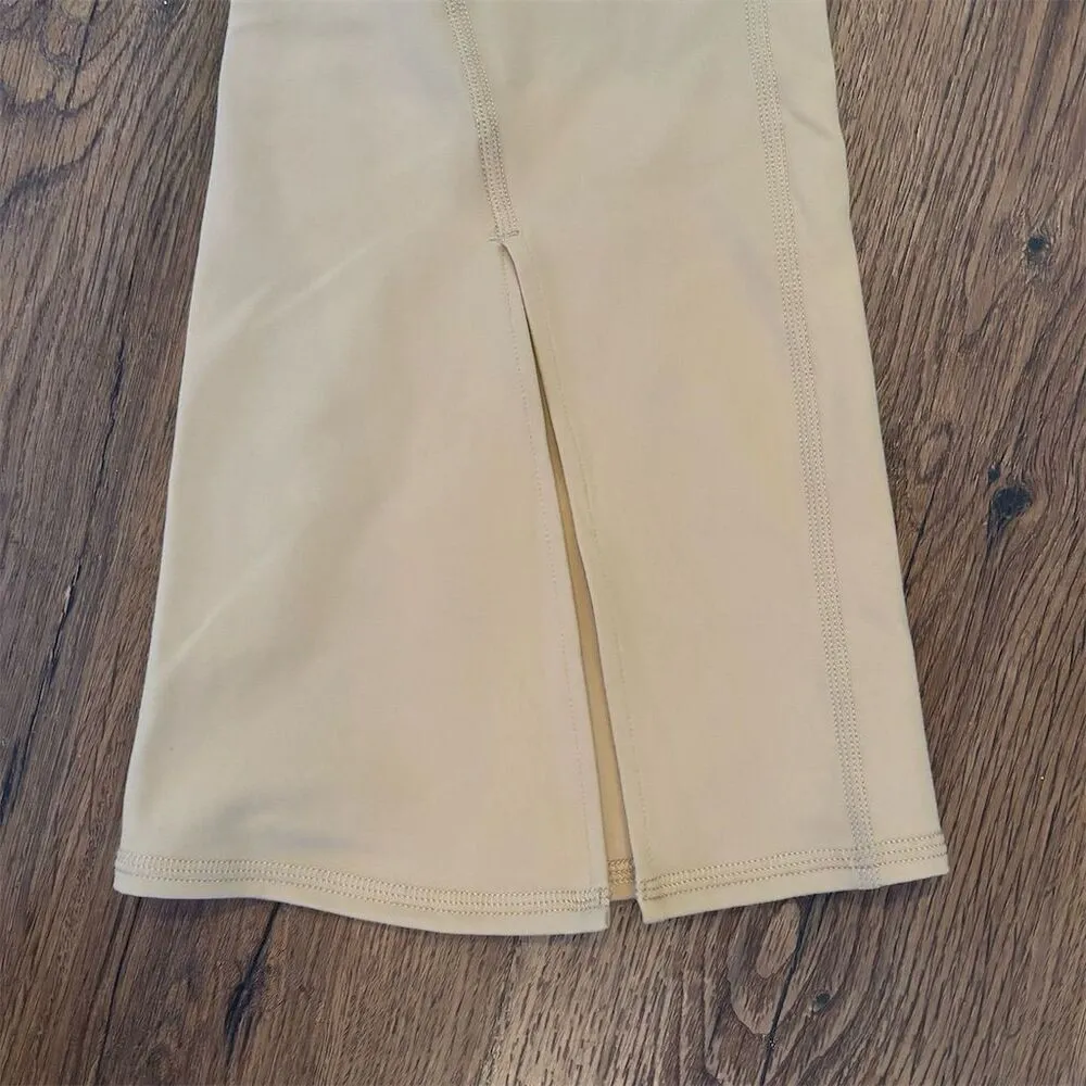 Joy Lab Women's High-Rise Flare Leggings Beige Size S Activewear - Image 3