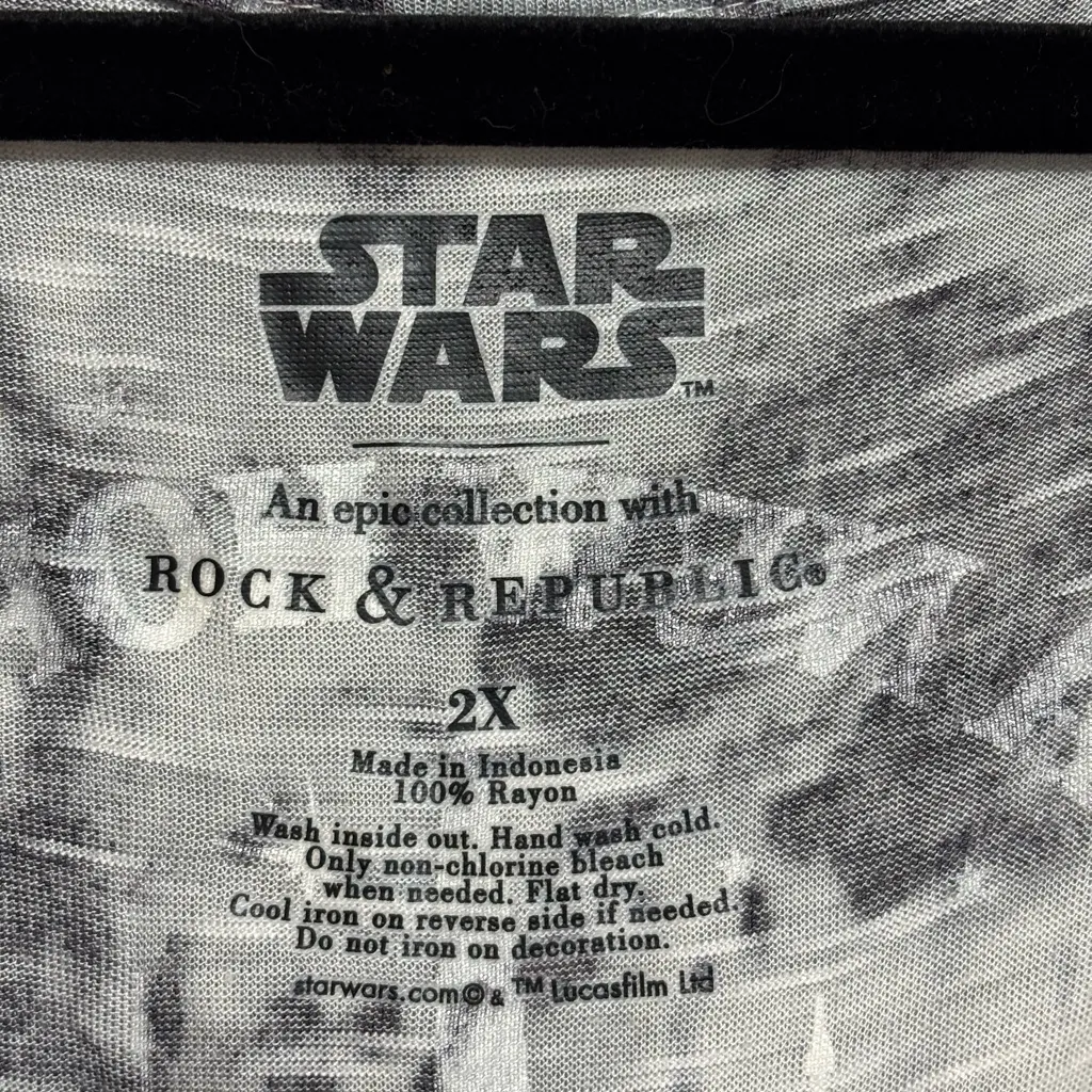 Rock & Republic x Star Wars A New Hope Graphic Tie Dye T-Shirt - Size 2X - Image 7