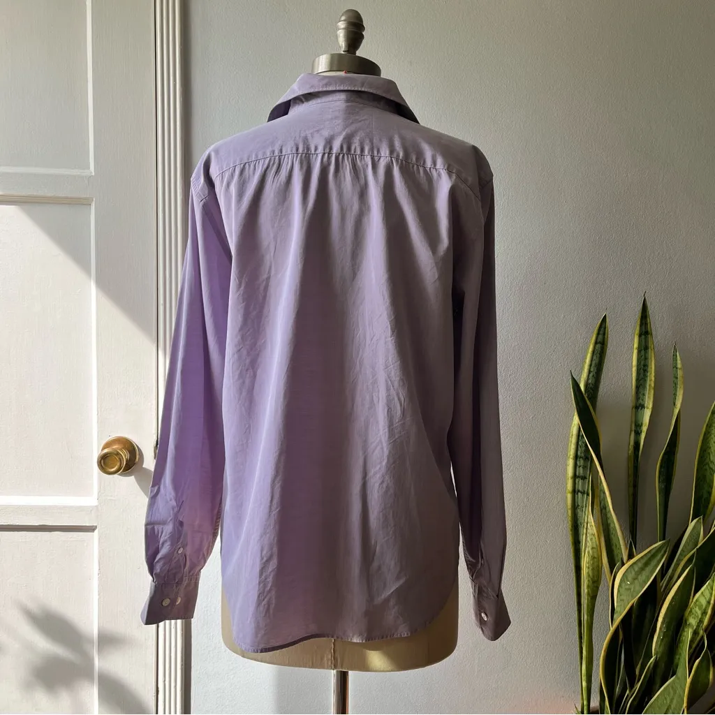 Façonnable•Lavender Button Up Dress Shirt•sz XL - Image 2