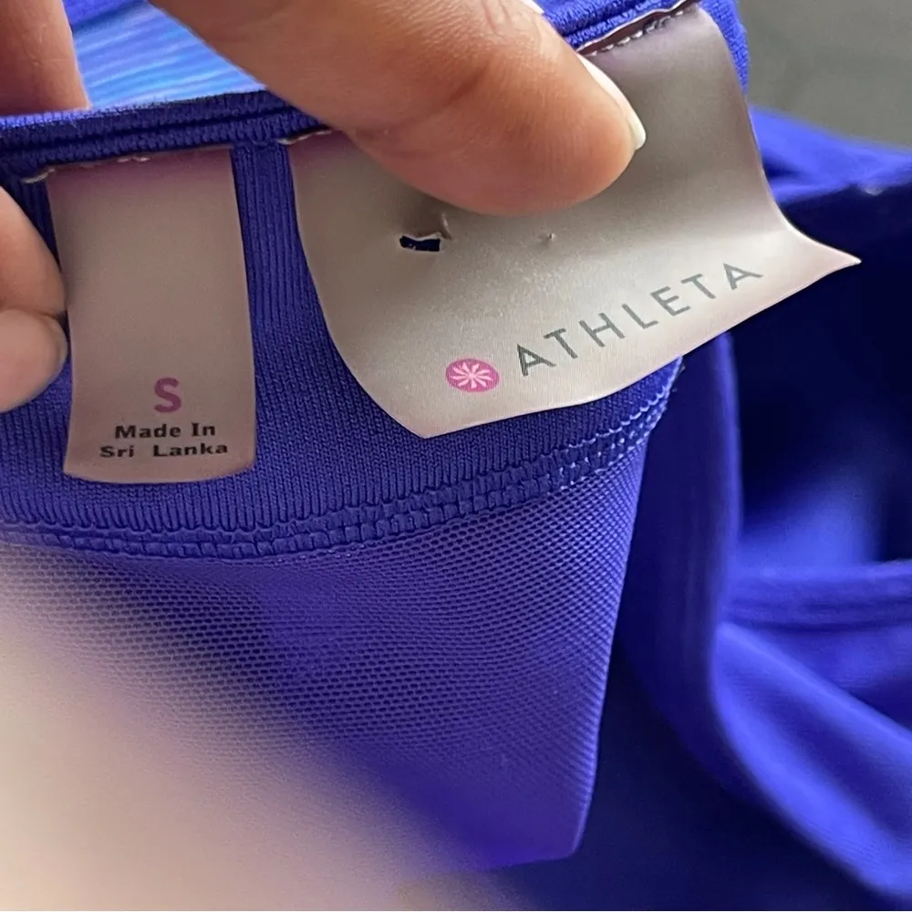 ATHLETA | Blue Racerback Compression Tank Top Sz S - Image 9