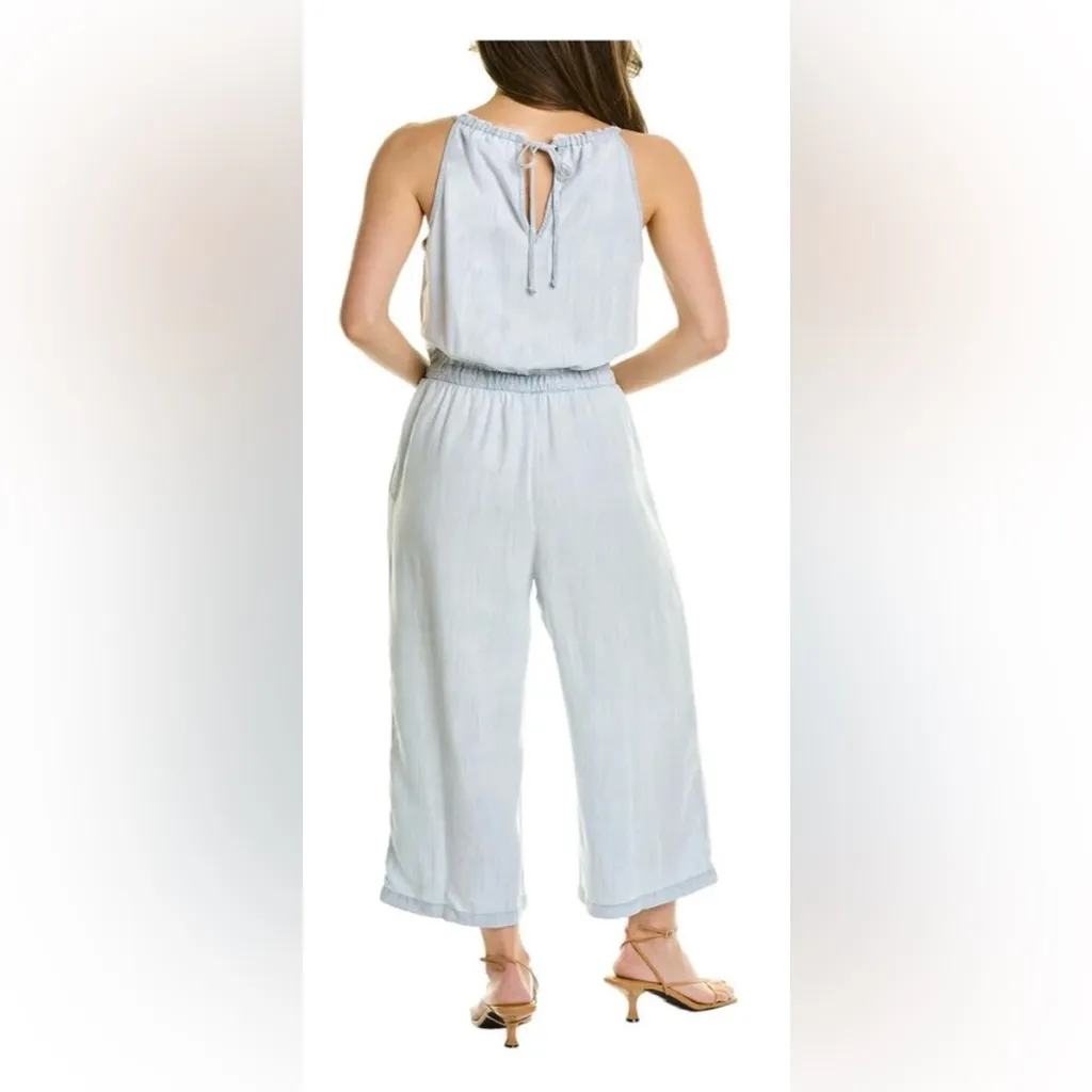 Bella Dahl Soft Blue Halter Jumpsuit NWT - Image 2