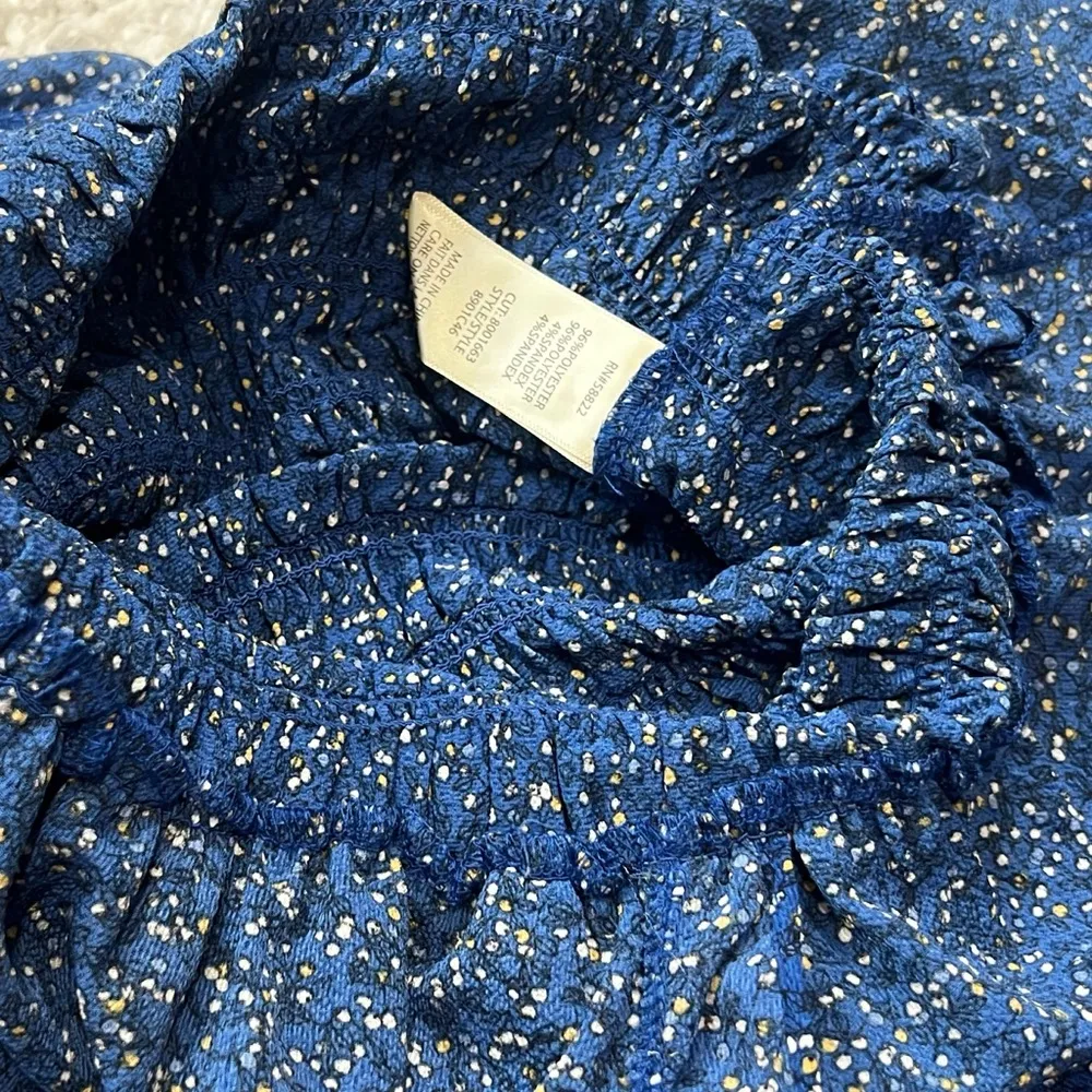 NWT Max Studio Floral Crepe Jumpsuit Sleeveless Surplice Smocked Waist Wide Leg - Image 8