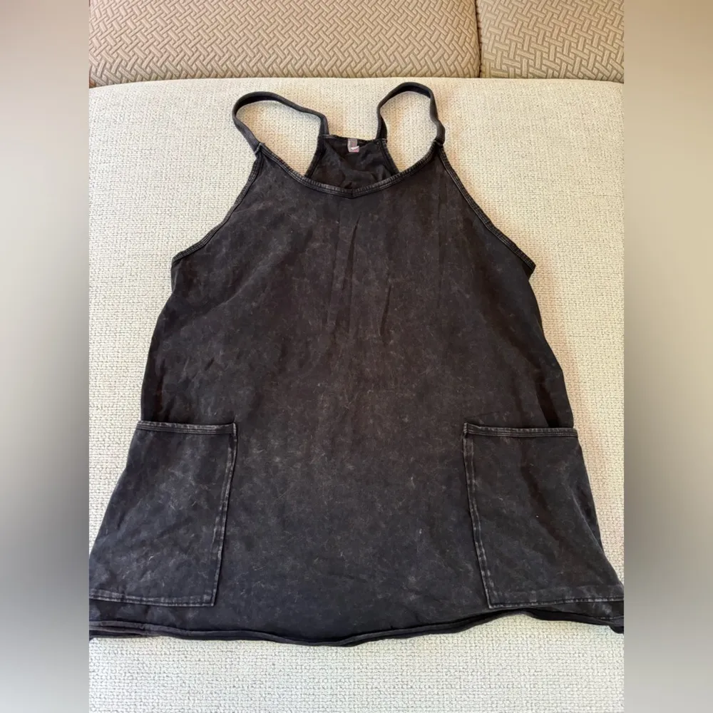 Hot Shot Mini Dress in Washed Black MEDIUM - Image 5