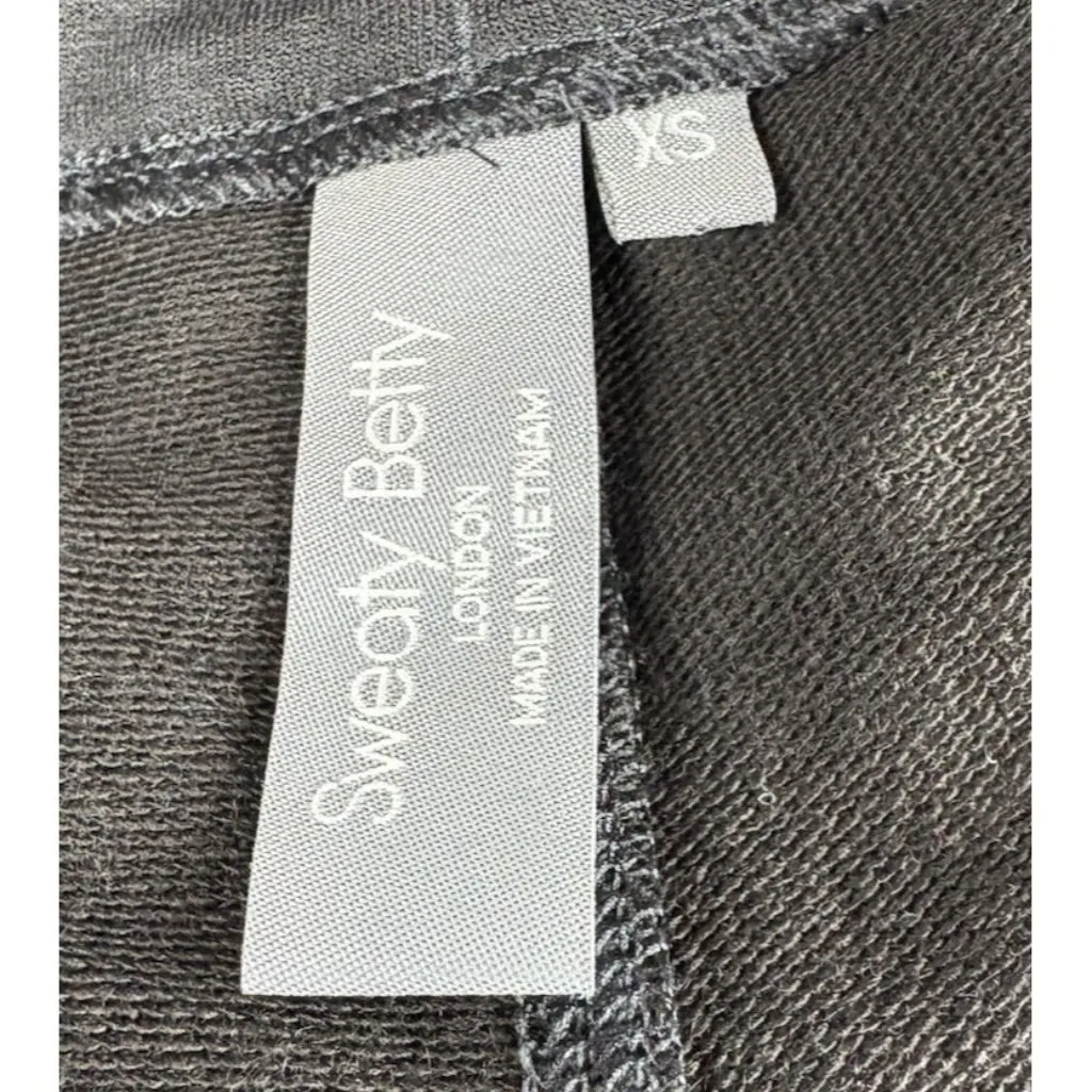 Sweatty Betty London Jogger Size XS Short Black Athletisure Track Pant Zip Ankle - Image 8