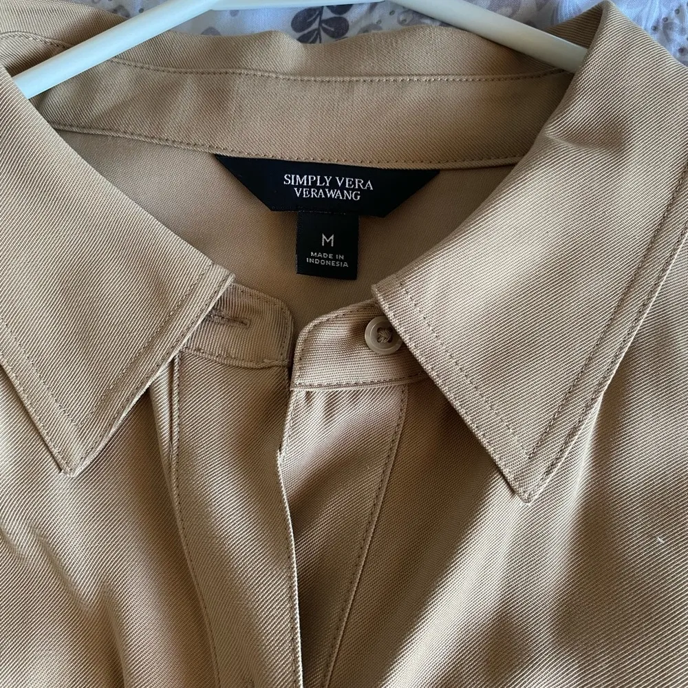 Women's Simply Vera Vera Wang Belted Utility Romper - NWT- Size M - Image 2