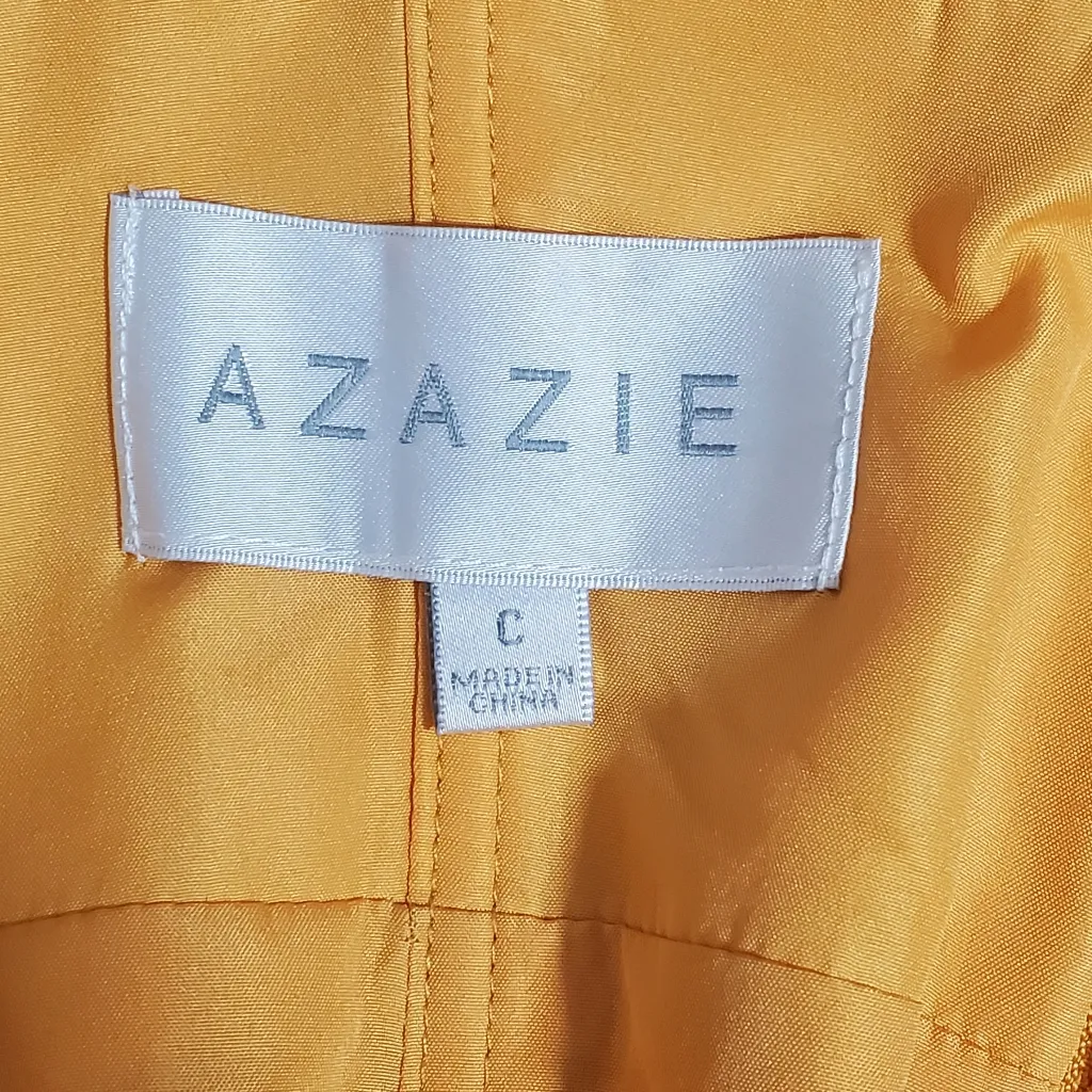 Azazie Vika Marigold Maxi Dress. Size: Custom‎ Size - Image 8