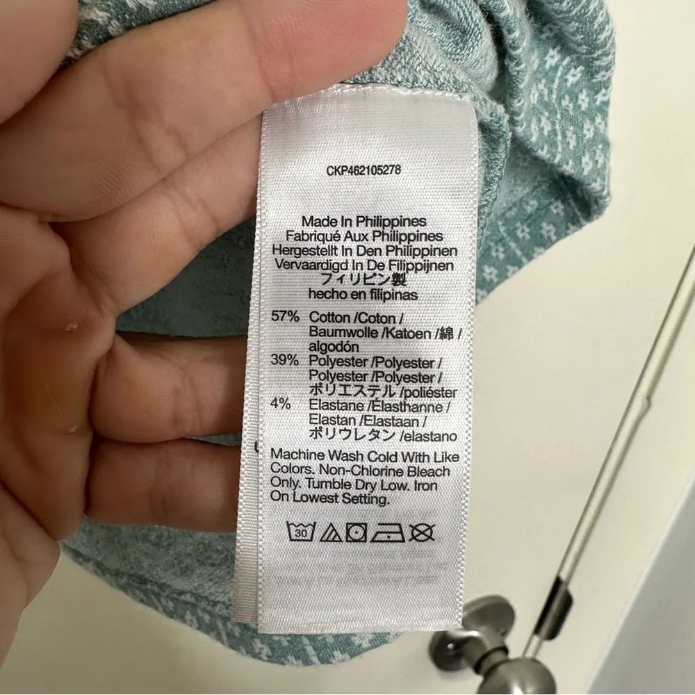 Madewell Jacquard Peekaboo-Back Crop Tank in Faded Shale - Image 5