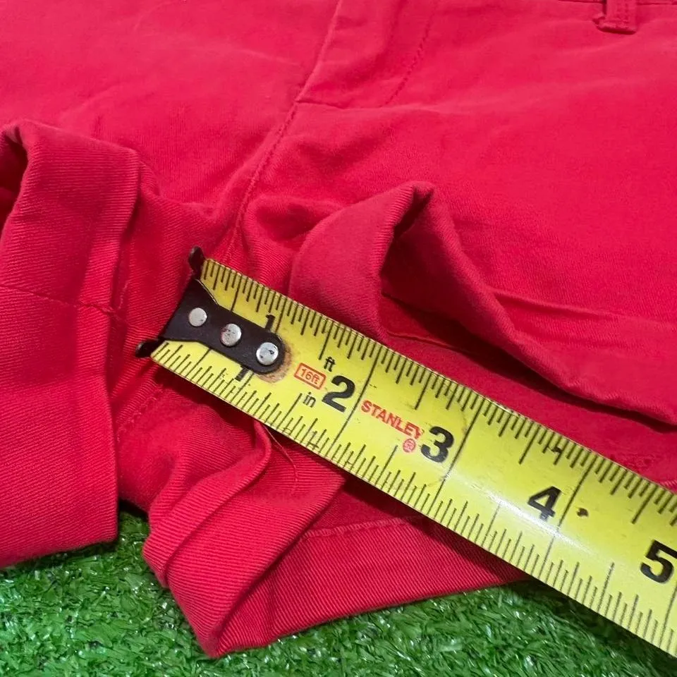 Vtg Y2K Abercrombie & Fitch Sz 4 Booty Mini Micro Shorts Chino Moose Logo Preppy - Image 5